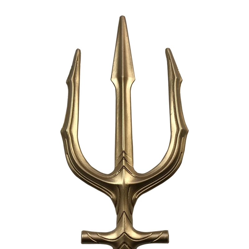 

Cosplay Aquaman fork Trident Game Movie Toy Weapon Sword Adult Kid Gift Gold Fork Retro 1:1 Safety PU Weapons Flexible 100cm