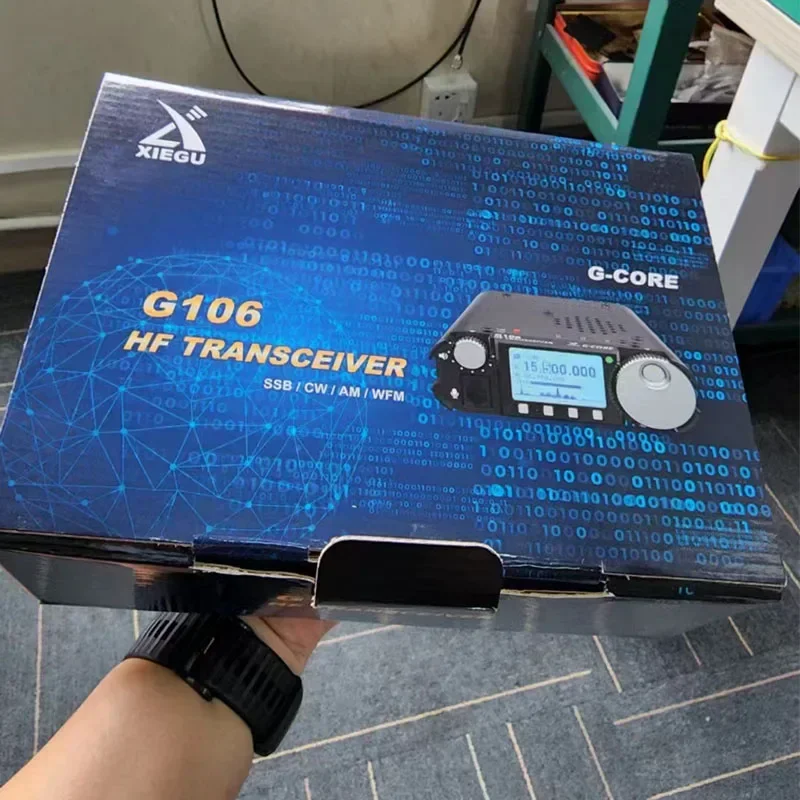 최고의 XIEGU G106 아마추어 휴대용 SDR QRP 5W SSB CW AW HF 트랜시버 햄 라디오 (선명한 OLED 화면 포함)