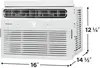 New FHWC054TE1 Window Air Conditioner, 2024 5,000 BTU Electronic Controls, White 6