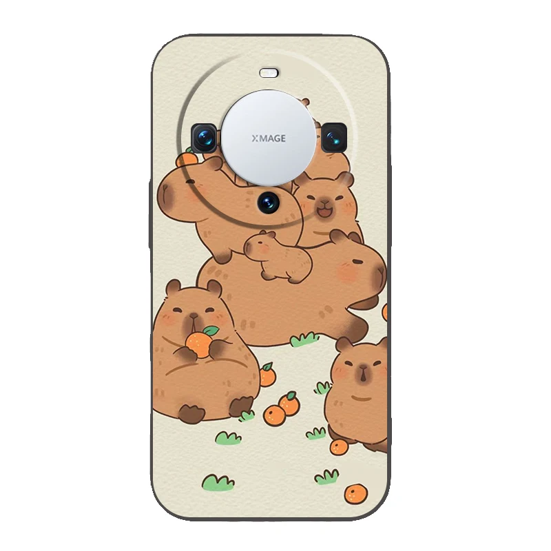 Cartoon Capybara Silicone Phone Case Cover