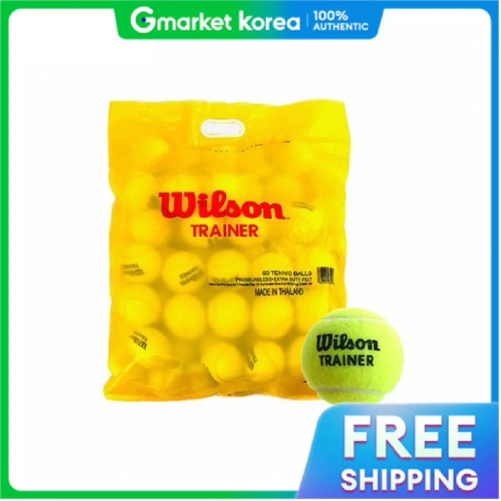 Wilson | Wilson Trainer Practice Balls 60 Count Tennis Wrt132200 Lesson Tennis Balls