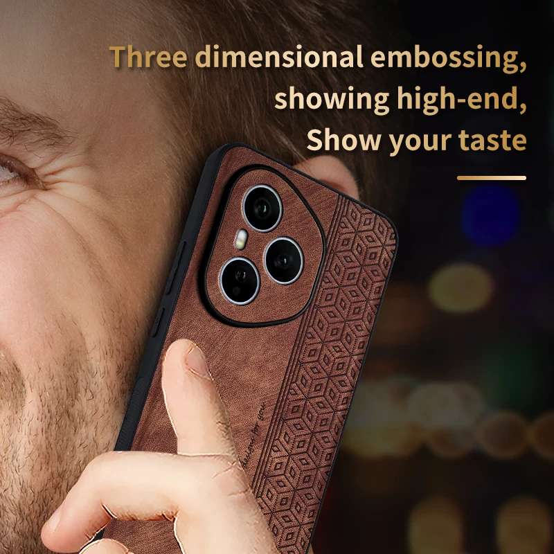 Luxury PU Leather Shockproof Soft Back Phone Case