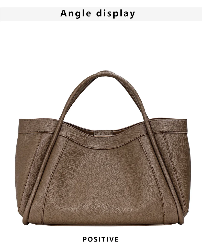 2026 Neuer Stil Hochwertige Damen-Umhängetasche aus Rindsleder, Große Kapazität Echtes Leder, Vielseitige Damenhandtasche mit Premium-Qualität – Detail 8