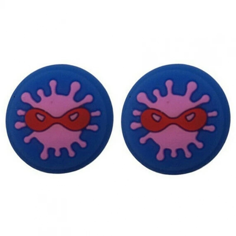 Impugnature Joystick Per Nintendo Switch, Lite, Gomma Protettiva, Splat Blue Splatoon # Nintendo Switch (Hac-001, Hac-001(-01)) # Nintendo Switch Lite