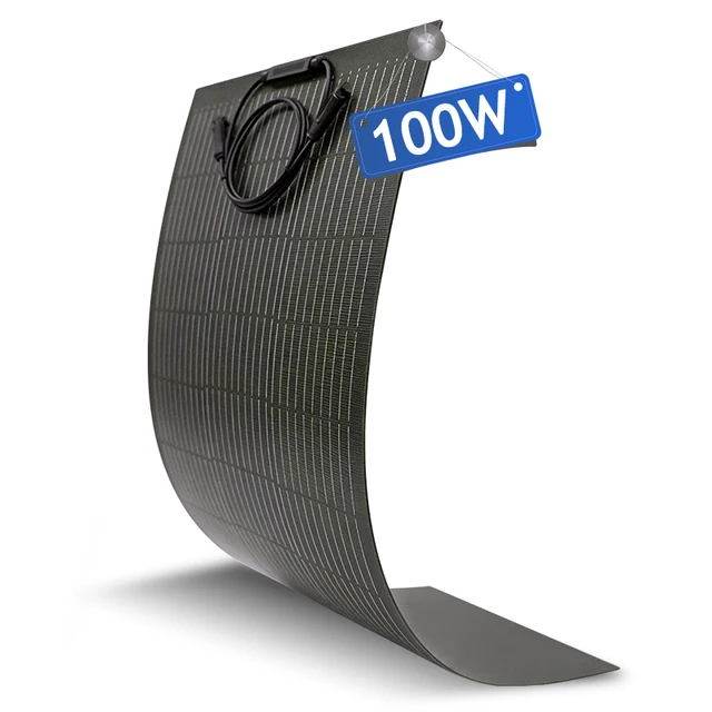 Panneau solaire flexible 100W/200W/300W/400W, étanche IP67, ultra-léger, kit de panneaux solaires hors réseau, chargeur solaire pour balcon, maison, camping-car, camping, alimentation énergétique extérieure 1