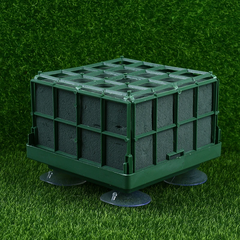 1Pc Wedding Floral Foam Bricks Green Square Decorative Durable With Sucker Wedding Table Centerpiece Floral Arrangement