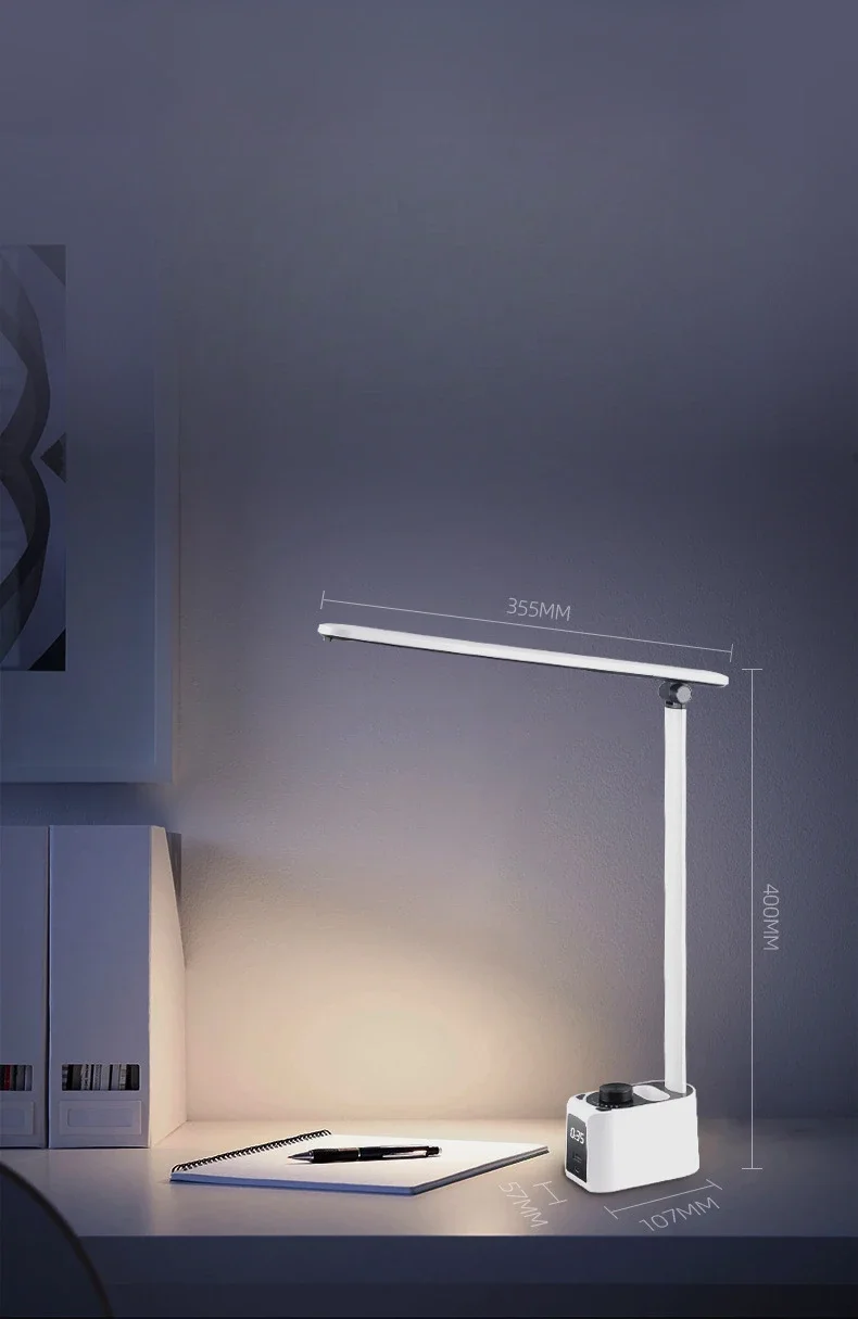 Description Picture 5 of itemLED Desk Lamp Foldable Study Dimmable Office Rechargeable Bedside Lamp for Read Brightness Eye Protect Display Screen Table Lamp