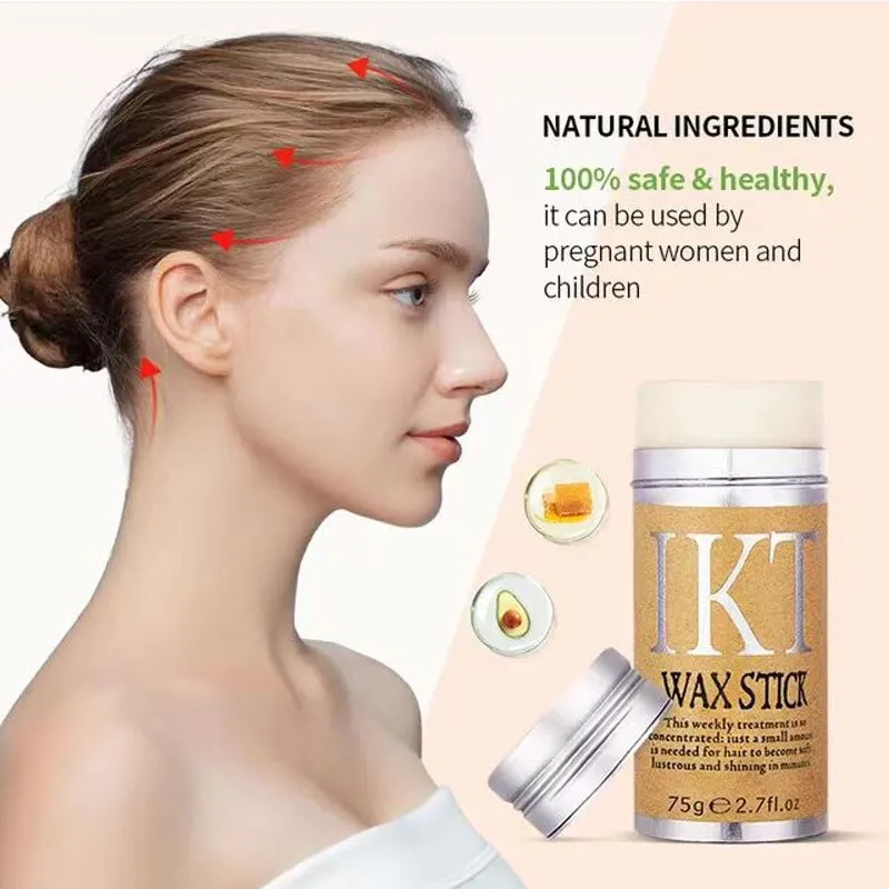 Hair wax stick For Flyaways Hair Non-greasy Hair Styling Wax For Smooth Wigs Styling Pomade Stick Flyaways Edge&Frizz