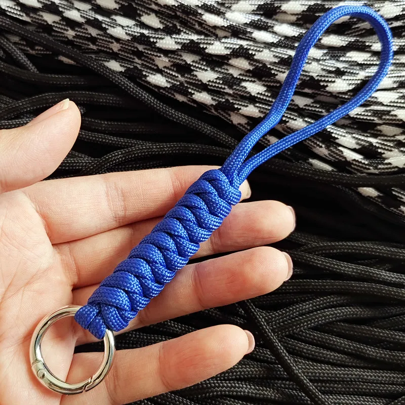 4 Portachiavi Paracord Con Moschettone - Cordino Intrecciato Per Escursionismo E Campeggio - Foto 13