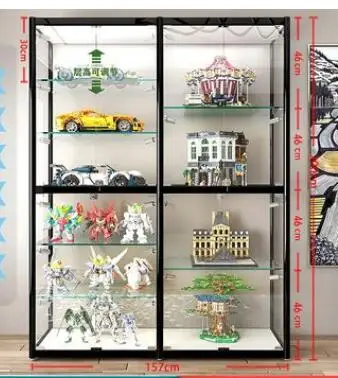 Lego Vitrinekast Cadeau Speelgoed Plank Stofdichte Huishoudelijke Glazen Handgemaakte Model Display Cabi| | - AliExpress