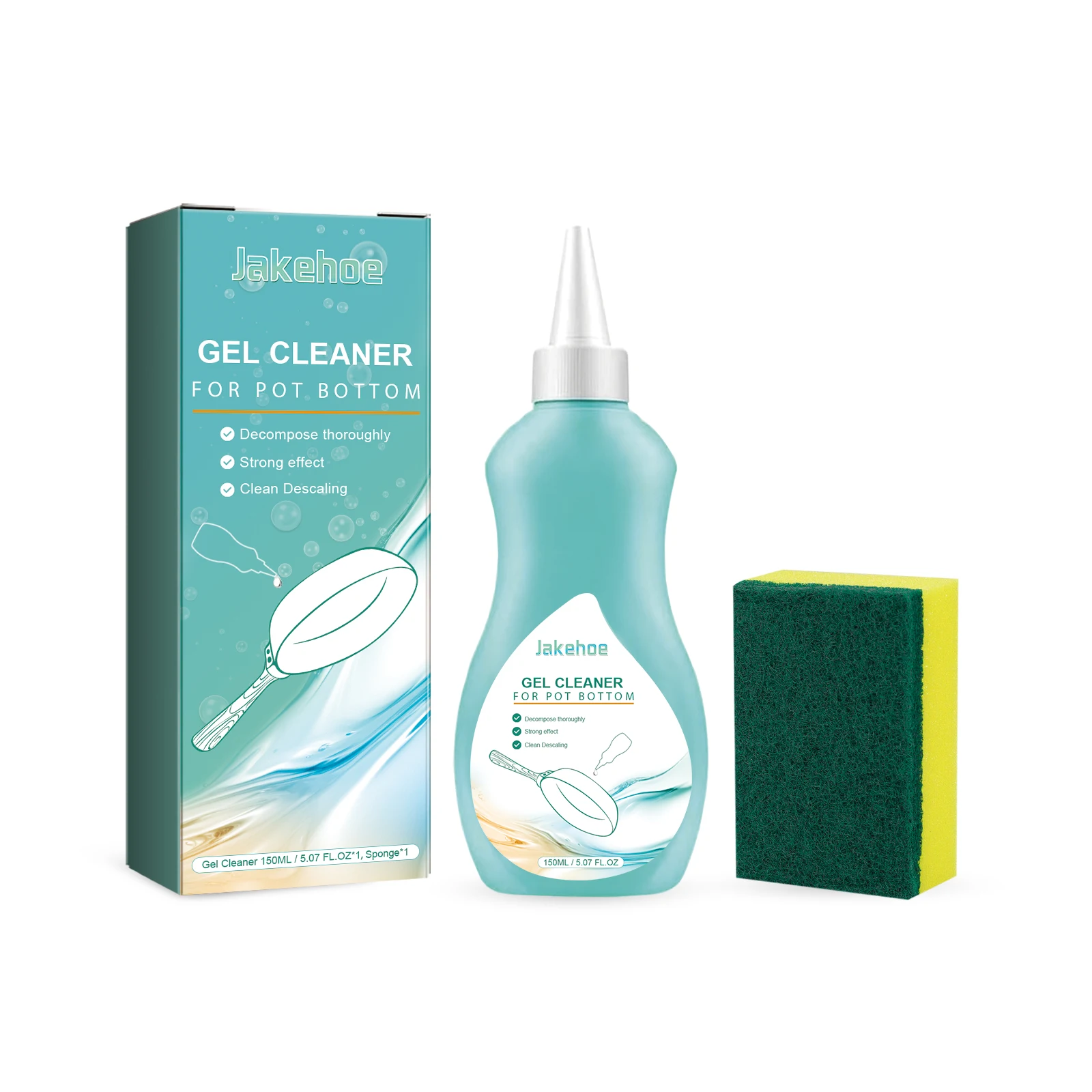 Pot Bottom Rust Remover Strong Degreasing Descaling Kitchen Gel Cleaner