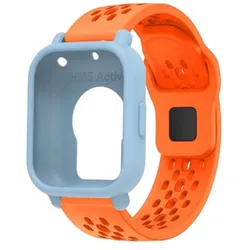 Silicone Sport Band with Breathable TPU Cover for Redmi Watch 5 Lite (Orange-U)