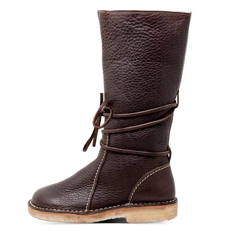 Fashion Women Winter Boots Knee High Boots Tall Snow Boots Leather Shoes Slim Thigh High Heels Long Boots Platform Shoes