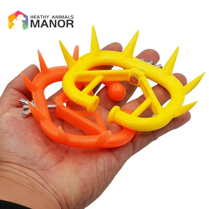 Plastic Durable Cattle Rings Cow Weaner Anti Sucking Milking Stop Kit Calf Weaner Calf Nose Ring 20 Pcs Farm Products