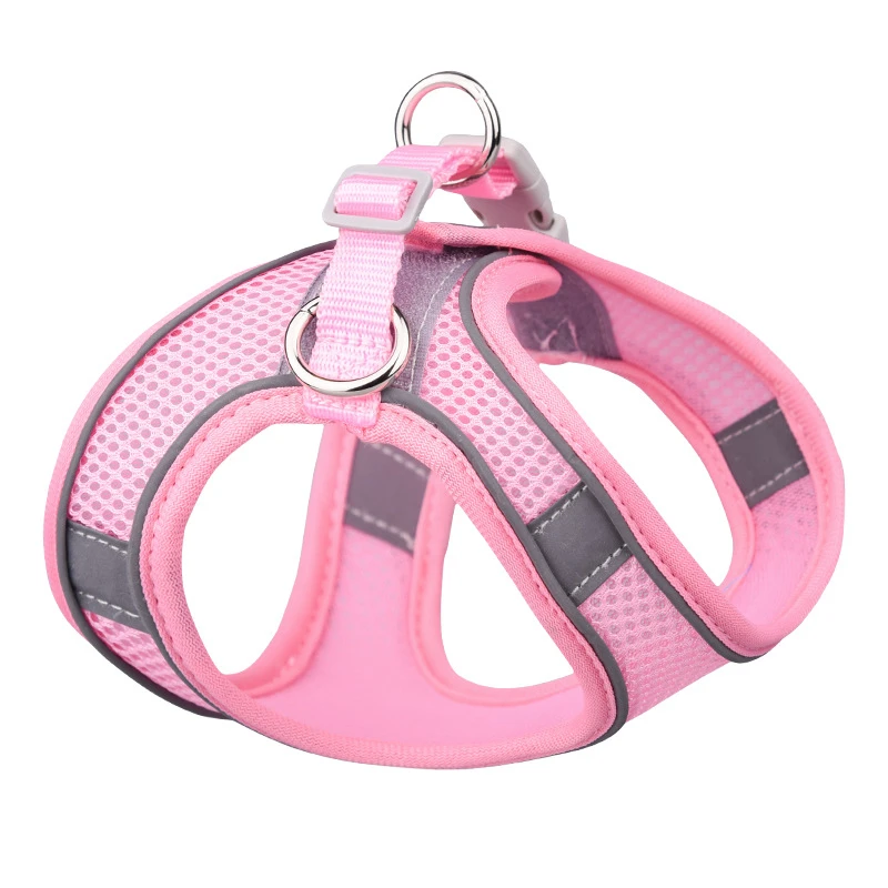 XXS-L Hot Breathable Vest Chest Harness for Small Dogs Fashion Harnesses Vests with Rope Reflective Cozy Pets Puppy Chests Strap