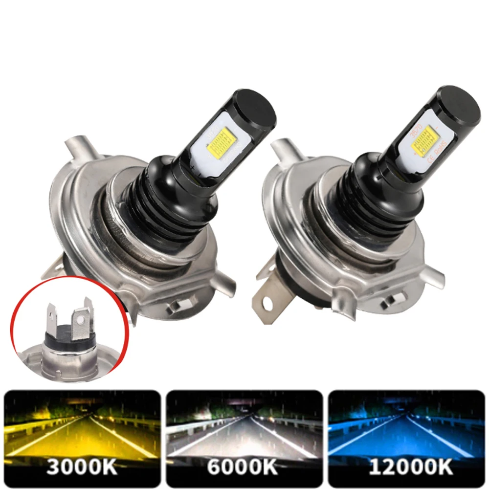 2PCS H7 LED Car Retro-fitting Filament Lamps DRL H4 Headlamp Bulb 6000K  Motorcycle lamp car lights led headlight bulb - AliExpress