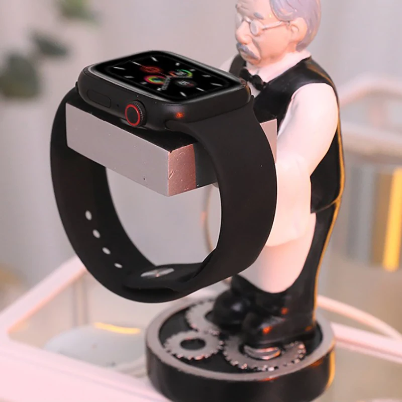Wireless Watch Stand for Charger Bracket Creative Apple Watch Stand Dog Astronaut IWatch Base Storage Rack Display Spaceman Gift