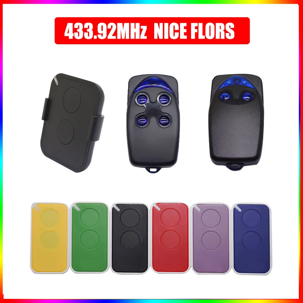 Ницца FLORS FLO2RS FLO4RS FLO2RE FLO4RE ERA ONE INTI Remote Control Garage Door Opener 433.92MHz Rolling Code Remote Control Ницца FLORS FLO2RS FLO4RS FLO2RE FLO4RE ERA ONE INTI Remote Control Garage Door Opener 433.92MHz Rolling Code Remote Control