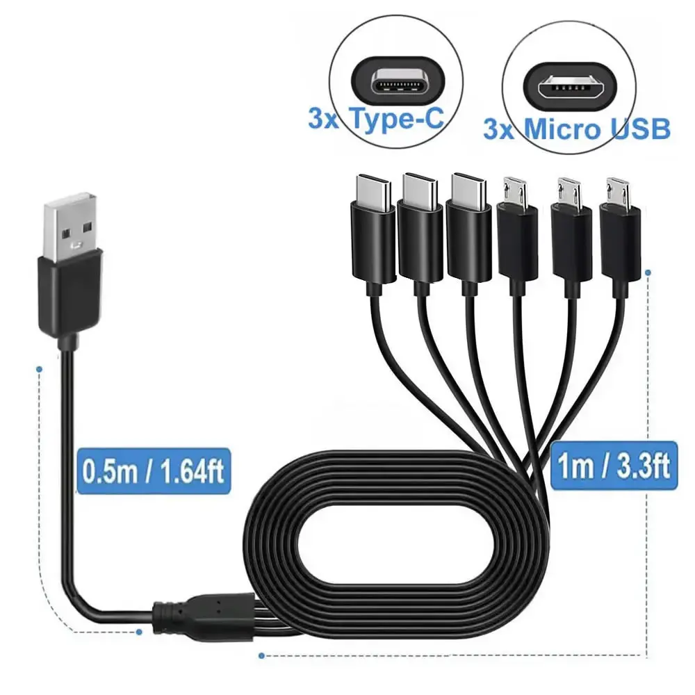 PD 3-in-1 Type-C Splitter Cable 5