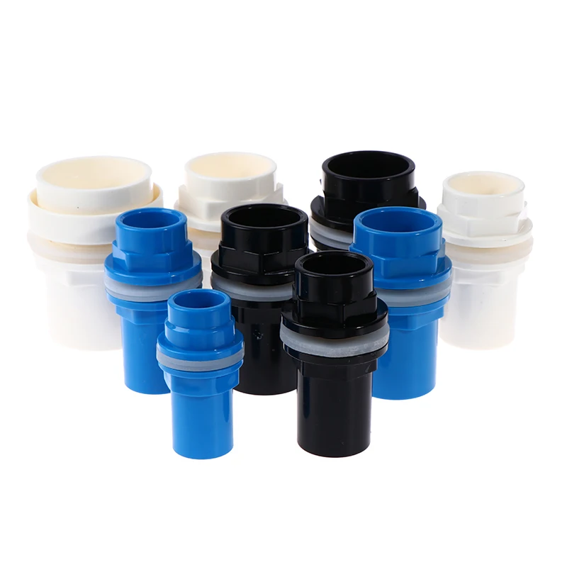 20-50mm PVC Connectors Thicken Fish Tank Pipe Garden Drain Pipe Adapter aquarium tubing connectors