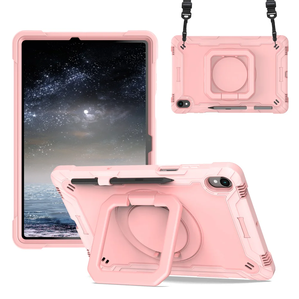 360 Rotation Kickstand Armor Case For Samsung Galaxy Tab S11 11Inch 2025 5G Sm-X730 Sm-X736b Handle Protective Cover_voghion.com