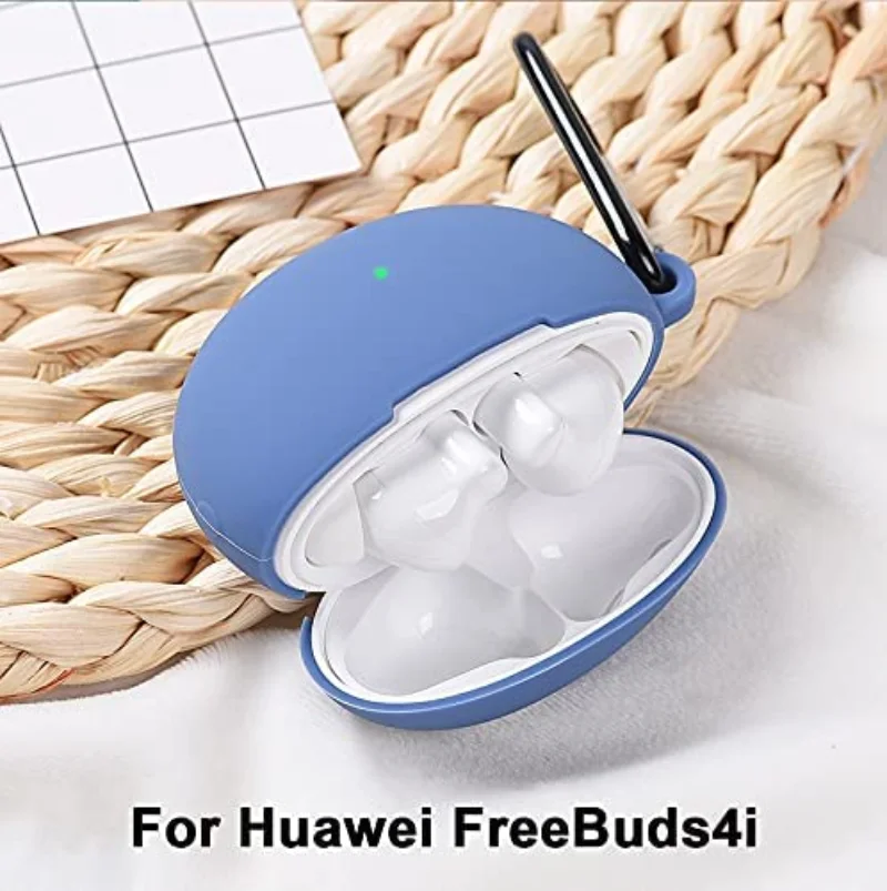 Силиконовый защитный чехол для Huawei Freebuds 4i, чехол для гарнитуры, противоударный защитный чехол с крючком для Huawei Freebuds 4i