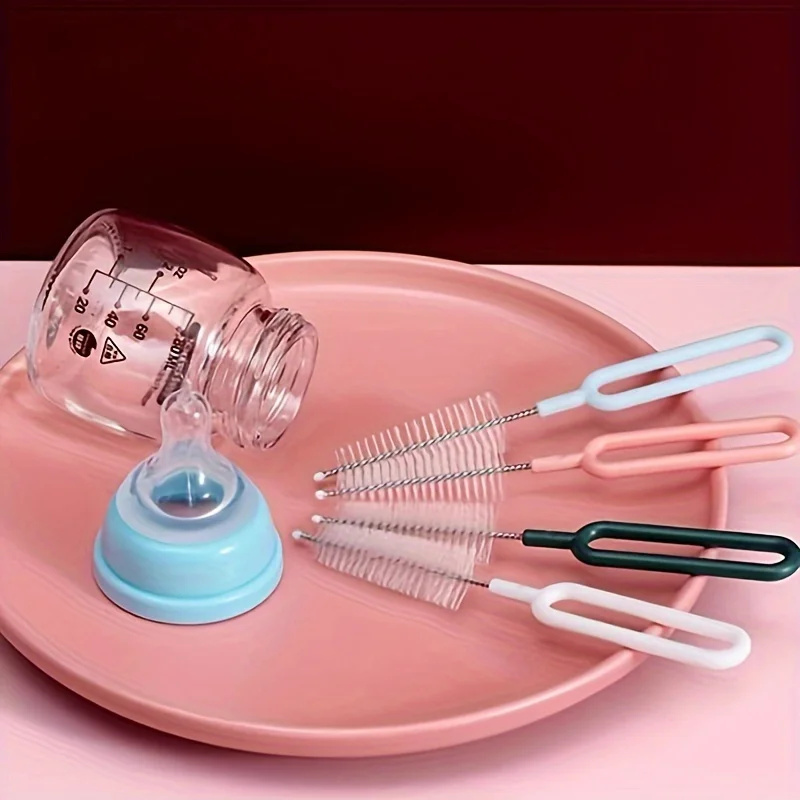 Stainless Steel Nipple Brush with Handle