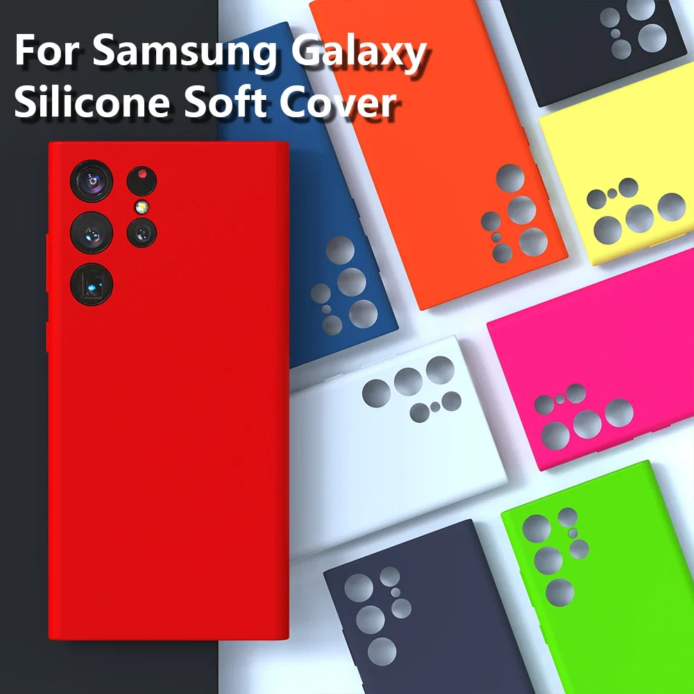 Premium Liquid Silicone Shockproof Full Cover Case - Soft and Durable Protection