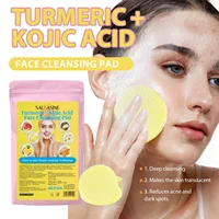 Turmeric Kojic Acid Facial Cleansing Pads Exfoliante Facial Pads Deep Cleansing Clogged Pores Excess Oil Dirt Dead Skin Care 1