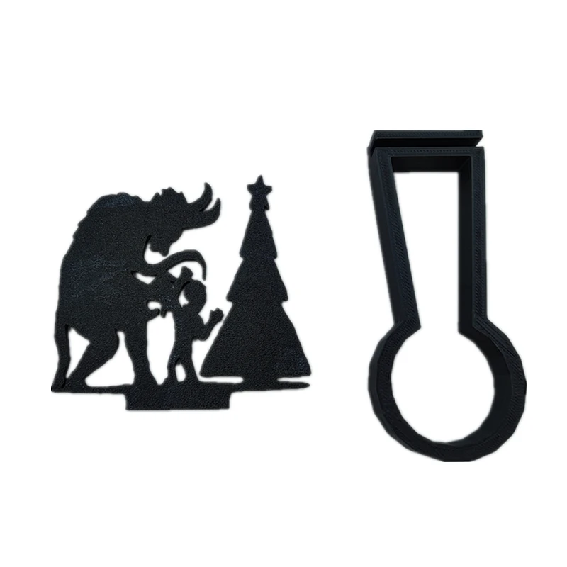 Christmas Krampus Scene Shadow Caster Novelty terror Candle Holder Shadow Projectors Indoor Halloween Decoration