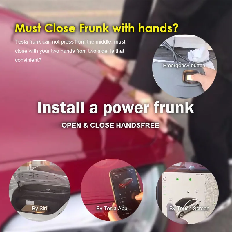 Everything Is Solar SATONIC V6s Auto Power Frunk for Tesla Model 3 & Model Y | Electric Lift with Automatic Open & Close via App Touchscreen Key - Image 2