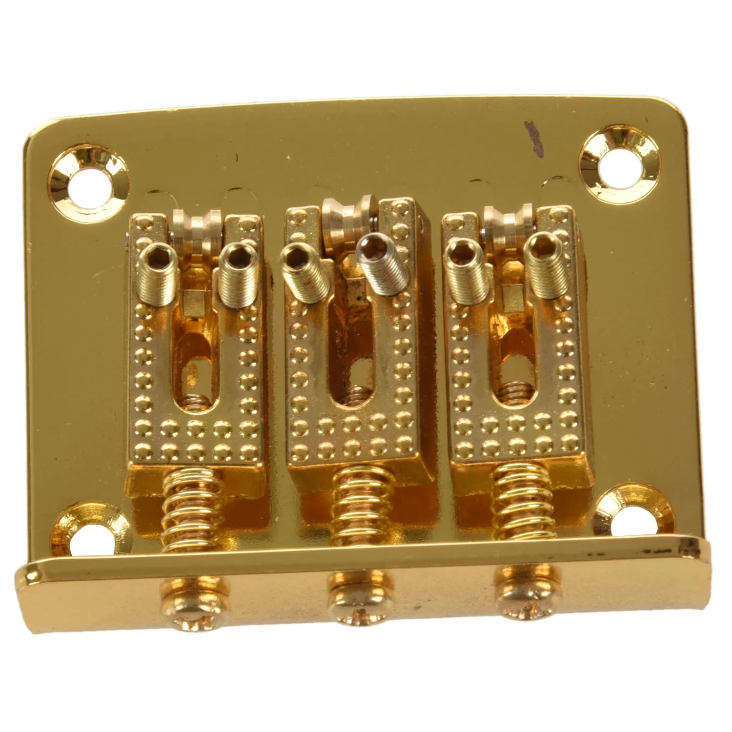 

3 String Guitar Ball String Bridge Bridge Pull String Hard Tail Guitar Bridge Tail 3 String Guitar Replacement Gold