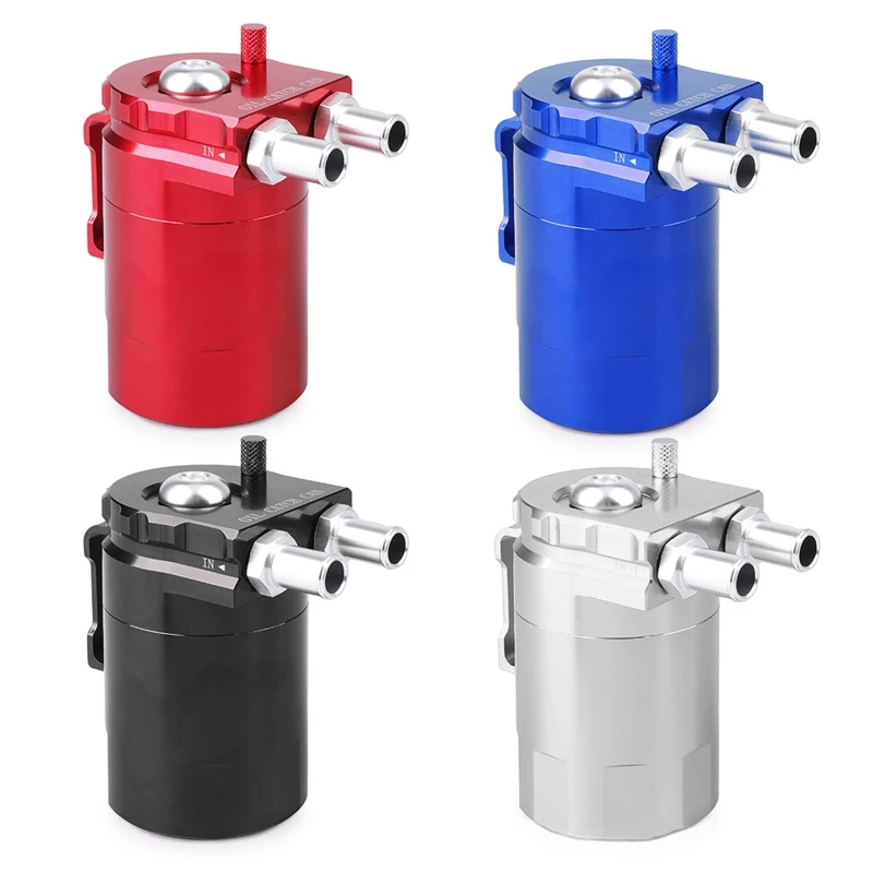 Baffled Oil Catch Can Oil Separator Catch Can 300Ml Universal Aluminum