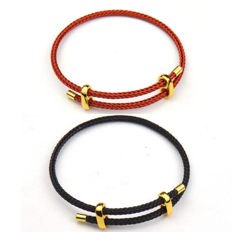 10Pc Luxury Multicolor Fashion Adjustable Bracelet Stainless Steel Wire Waterproof Rope Bracelet Men Women Jewelry Accessories 5