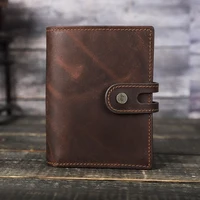 Luxury Brand Airtag Wallet Men Leather RFID Aluminum Card Holder Zipper Slim Purses Anti-lost ID Credit Card Folding wallets 2