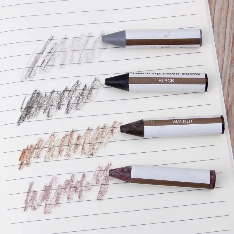 Description Picture 5 of item17 Pcs Stain Touch-Up Marker Wax Sticks with Sharpener Floor Scratch Repair Marker for Home Carpenters
