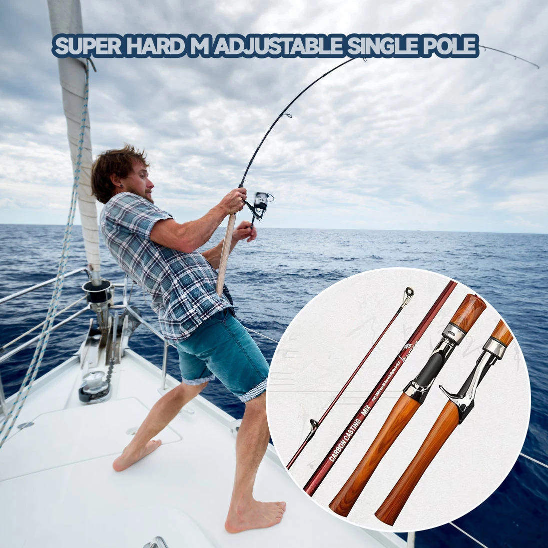 Fiberglass Fishing Rods Lightweight Fishing Equipment Sea Pole Sea