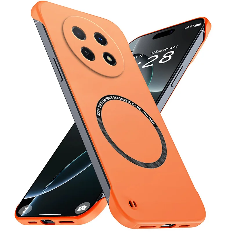 Magnetic Slim Frameless Phone Case - Matte Anti-Scratch Shockproof Armor Cover