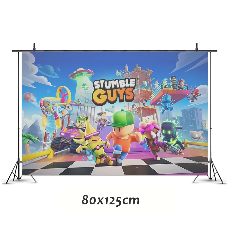 Stumble Guys Birthday Party Decorations Game Theme Supplys Banner Cups Plates for Kids birthday tableware set birthday party supplies party supplies