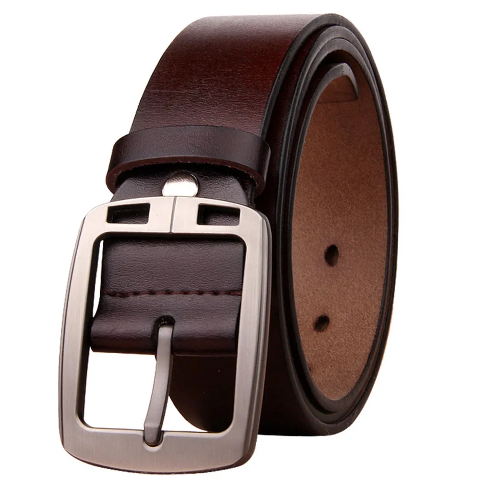 Business Casual Men's Pin Buckle Belt Korean Version Of The Trend Luxury Design Brand Widening Leather Outdoor Travel Belt 2352