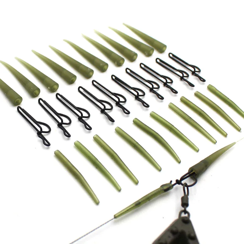 40X carp fishing lead clips quick change snap clips and tail rubber for carp FBB 
