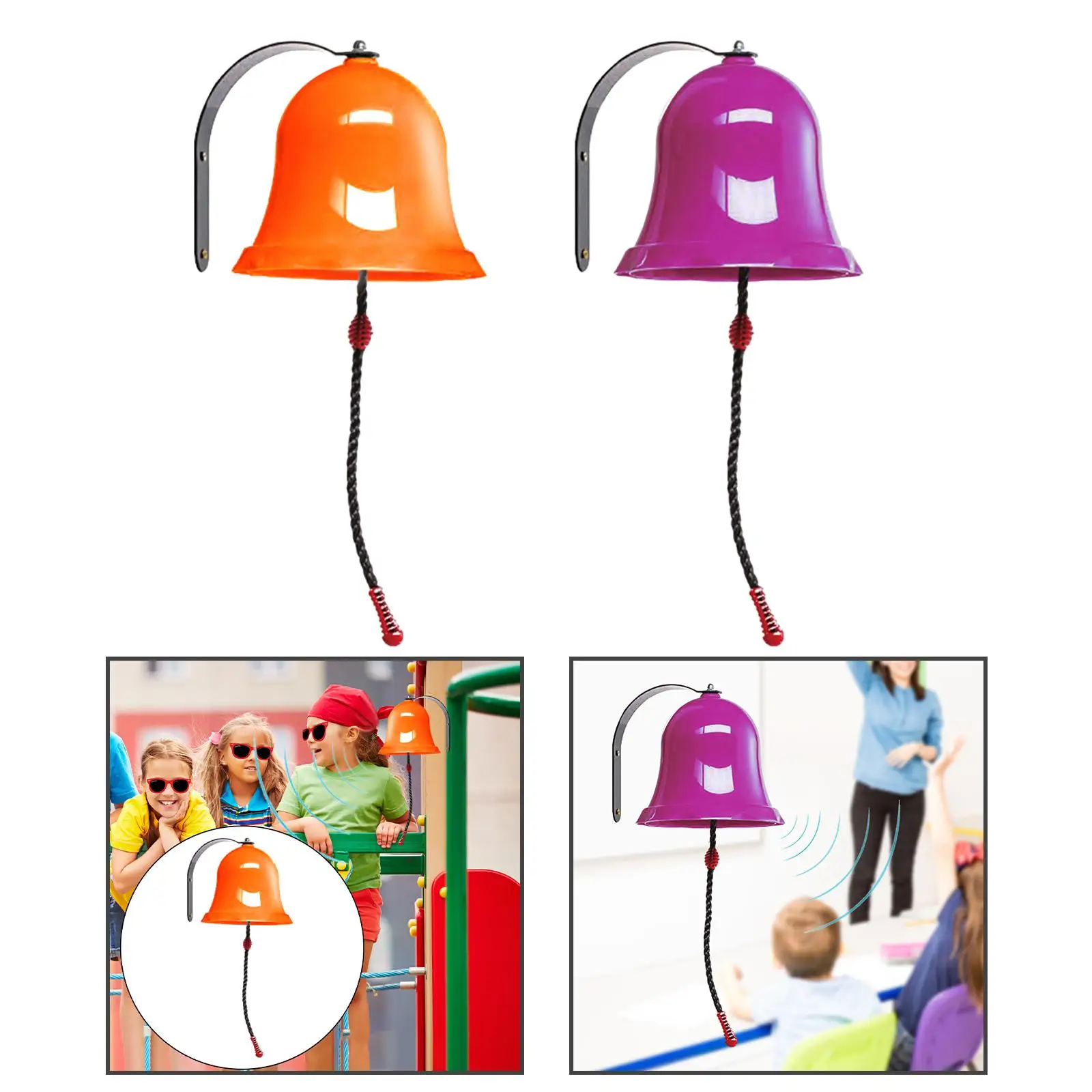 

Toy Bells Wall Mounted Dinner Bell Ship Bell Metal for Playground Home