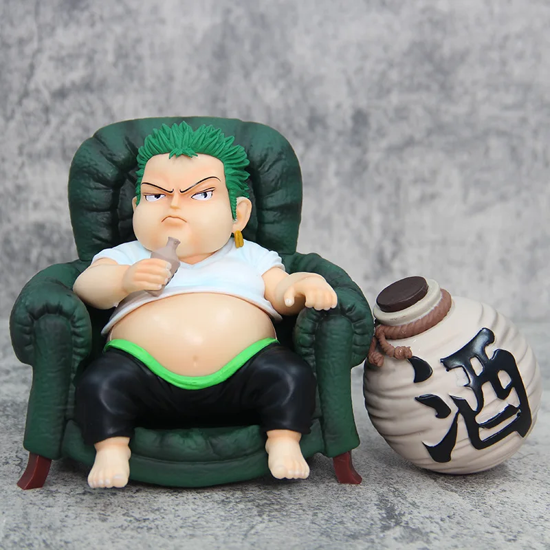 

Anime Peripheral ONE PIECE GK Roronoa Zoro Take A Drink Sitting Position Statue PVC Action Figure Collectible Model Toy Boxed