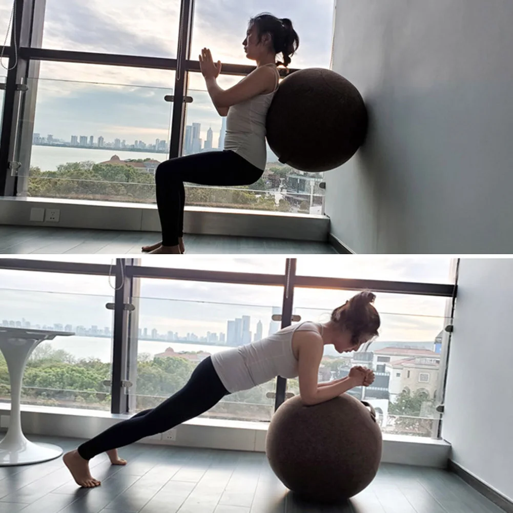 Premium Yoga Ball Protective Cover Gym Workout Balance Ball Cover and Bottom Ring for Yoga Gym Exercise Fitness Accessories