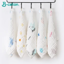 Serviette de bain pour bébé, 5 pièces, pour nouveau né, douce pour le visage, en mousseline, en coton, pour les mains, pour enfants, soins pour bébé 