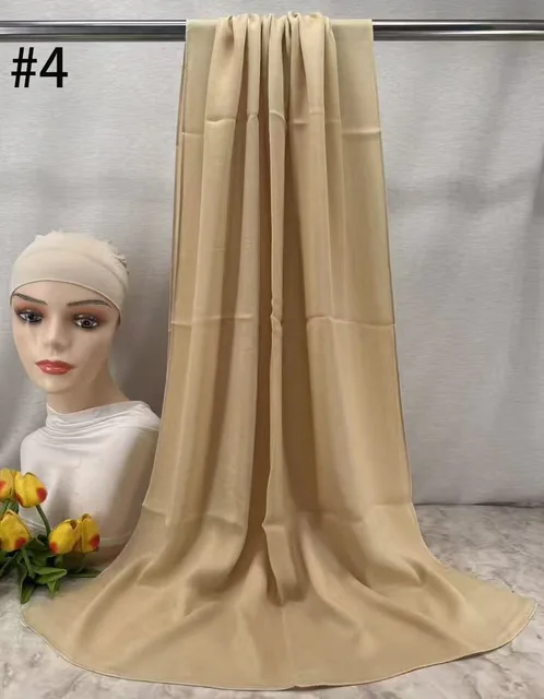 107011-61b004.jpg Mini Hijab Modal avec sous-bonnet – Ensemble Basique Extensible, Foulard Fin et Respirant, Protection Solaire, Voile 165*50cm