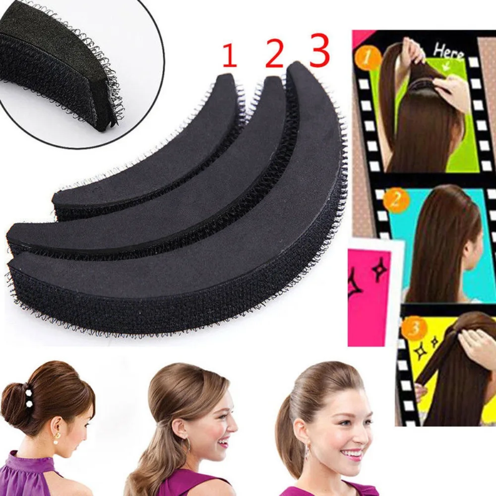 

Hair Fluffy Pads Hair Volume Increase Puffs Magic Foam Sponges Bump Up Hair Bun Maker Donut Insert Base Hair Styling Accessories