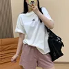 Summer Letter Printing Short-sleeved T-shirt Men's Trendy Temperament Casual Versatile Loose Short-sleeved Clothing Heavy 1