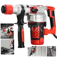 Rotary Hammer Impact Drill Set 2200W Multi-Function Electric Hammer/Drill/Electric Pick 4 IN1 Electric Concrete Perforator 2200W 1
