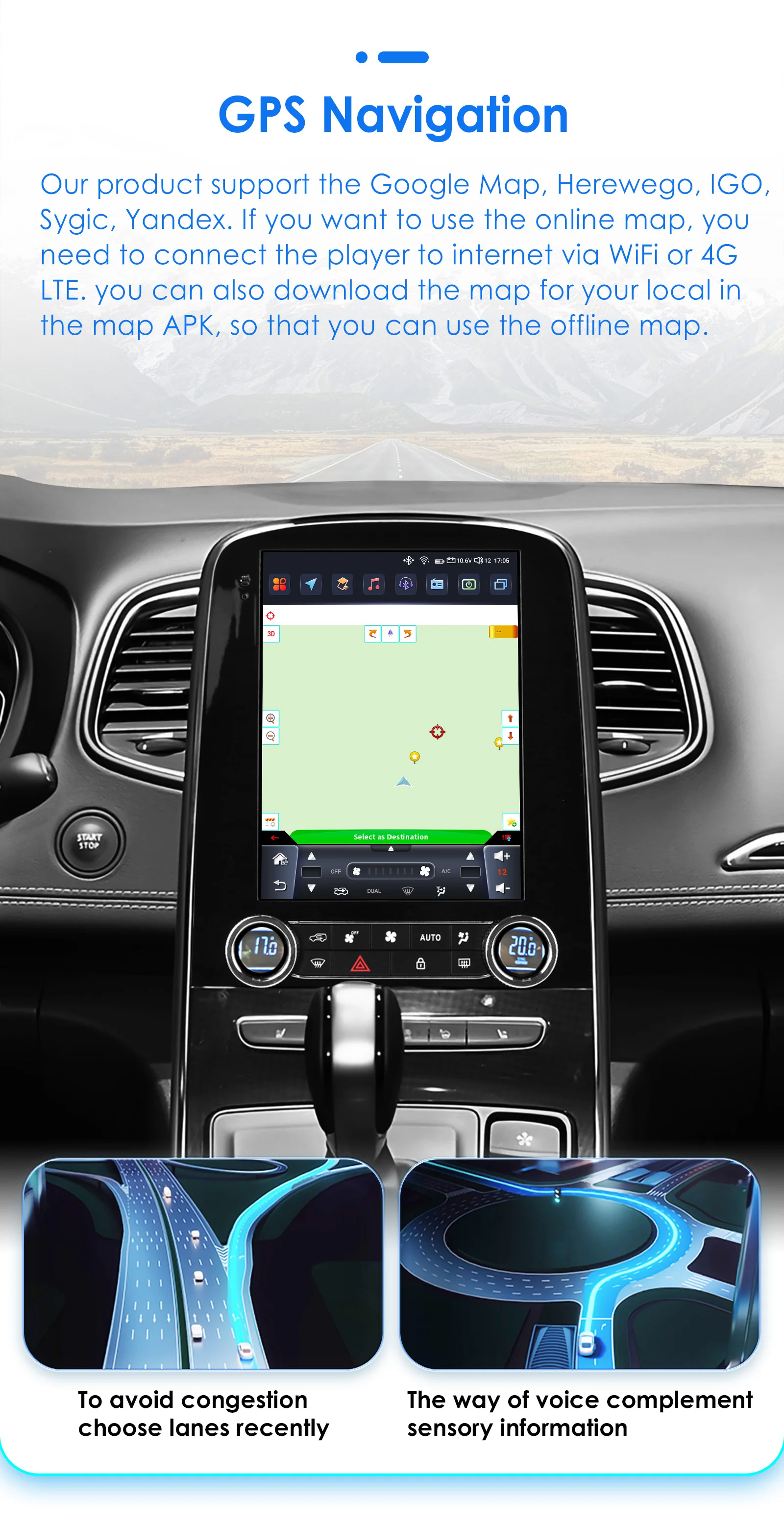 9,7 ''Android 13 Auto Multimedia GPS Player Für Renault Scenic 2013 - 2024 Carplay 4G-LET Tesla Stil 2din Autoradio 360 Kamera – Detail 27